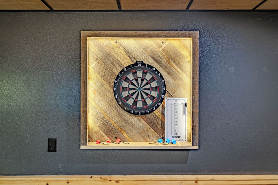 Hit the dartboard, make some noise, and keep the game room going as long as the group is winning.