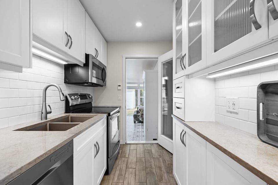Fully stocked kitchen