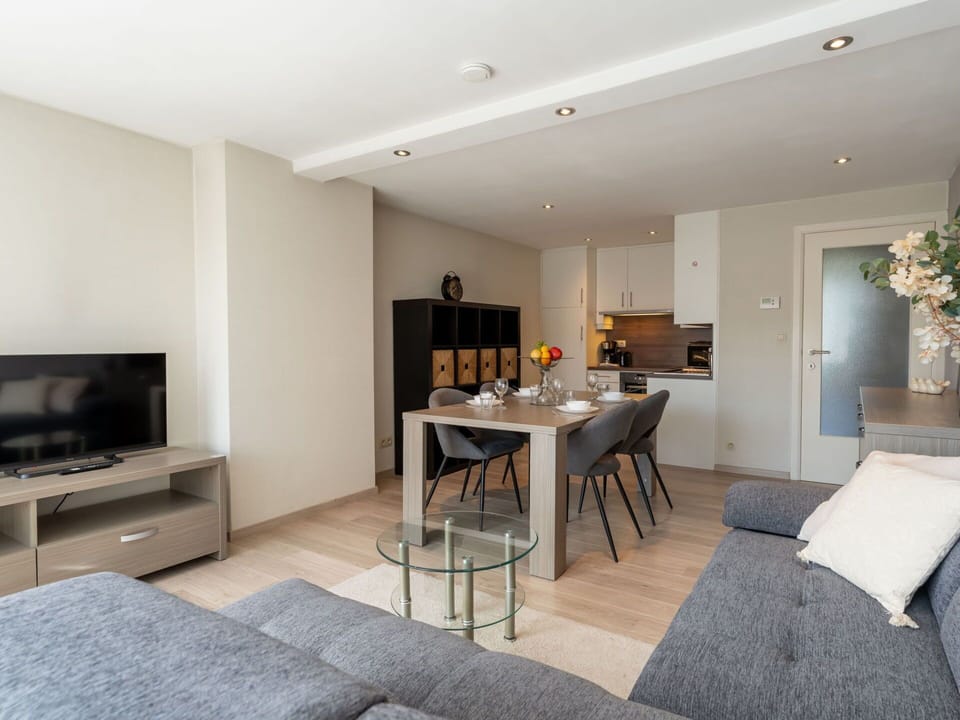 Furniture, Interior Design, Flooring, Floor, Wood, Room, Ceiling, Apartment, Table, Kitchen & Dining Room Table