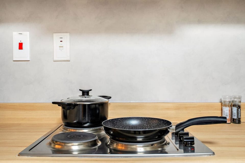 Kitchen: Sleek appliances and ample counter space invite culinary creativity!