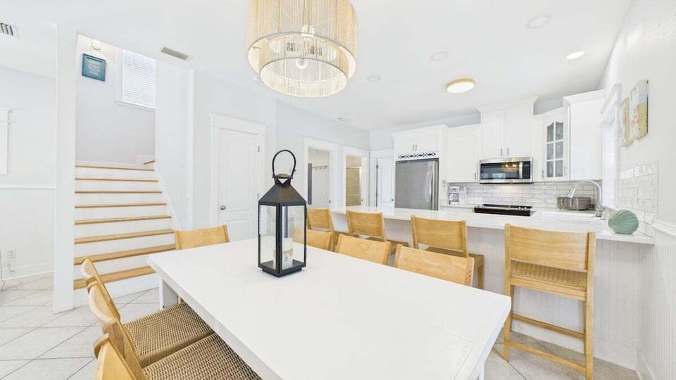Dining table with ample seating