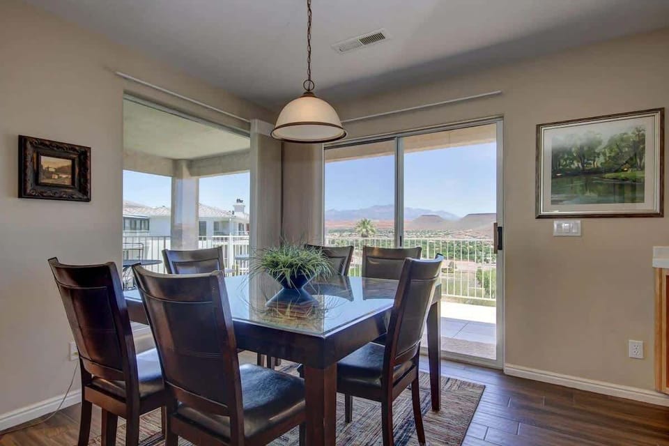 Dining space with views