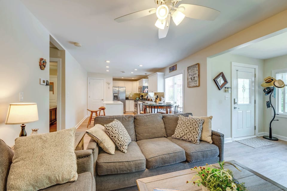 Curl up in the inviting living room & stream your favorites on the smart TV​