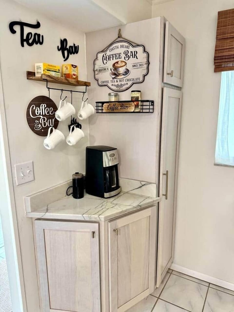 Cozy Coffee & Tea Station - Coastal Dreams St. Augustine Beach Condo

