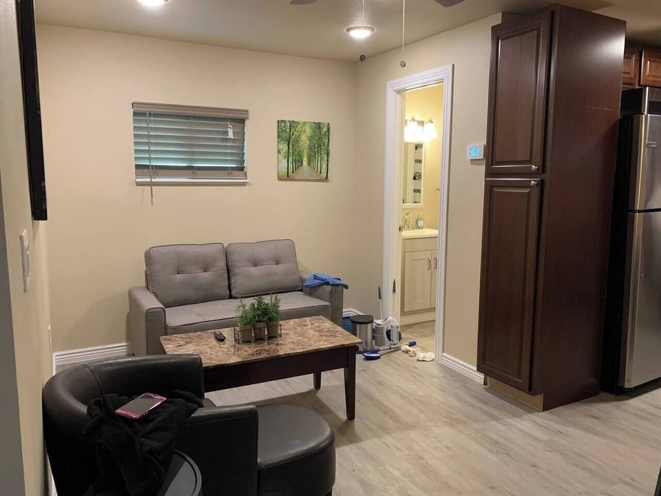 Living Room to bathroom