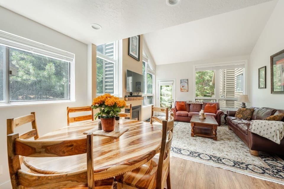 dining area and living room