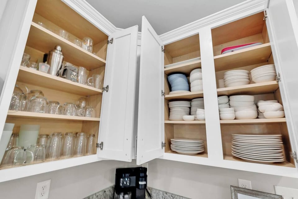Enough dishware and Cooking items for your entire crew