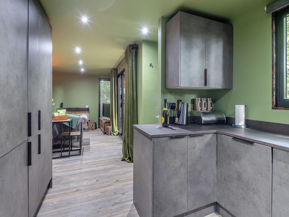 Double bedroom | The Lodge in the Woods, Raithby