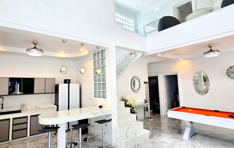 Luxury Villa, Private Pool | Private kitchen | Full-size fridge, microwave, oven, stovetop