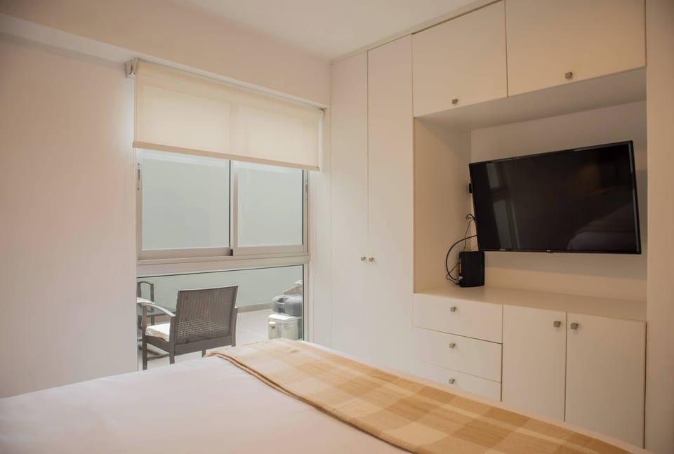 Bedroom with ample closet space