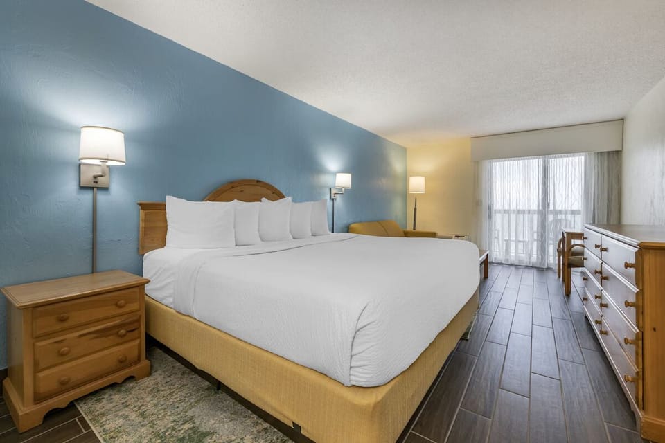 Wake up to soft daylight and step out to the balcony.