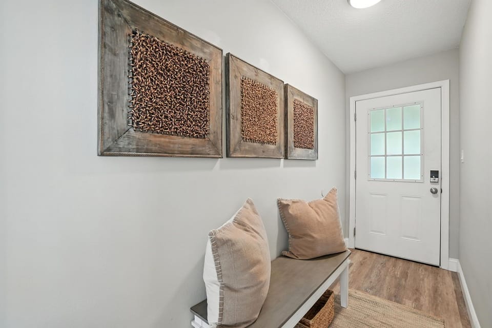 Front Door Hallway with Seating