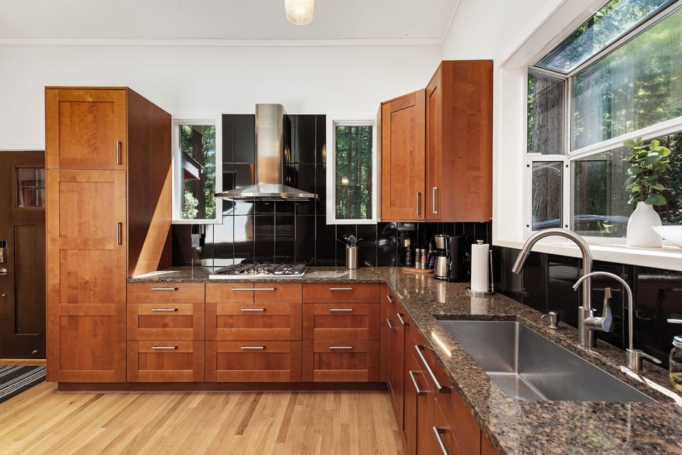 Form and function - this beautiful kitchen is outfitted for serious meal making