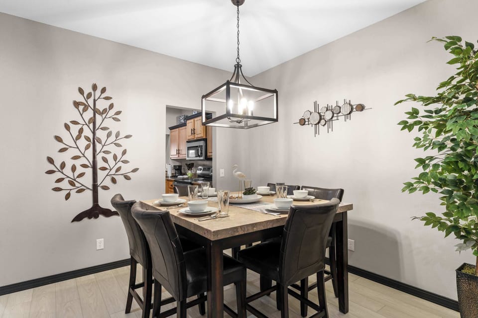 Make mealtime memories together at the dining table, seating 6​