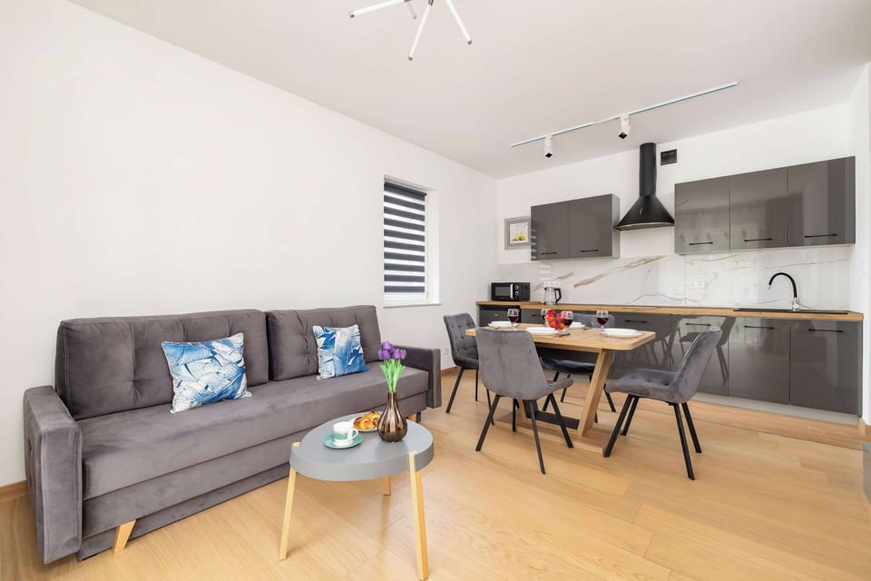 Open-plan living and dining area perfect for relaxing.