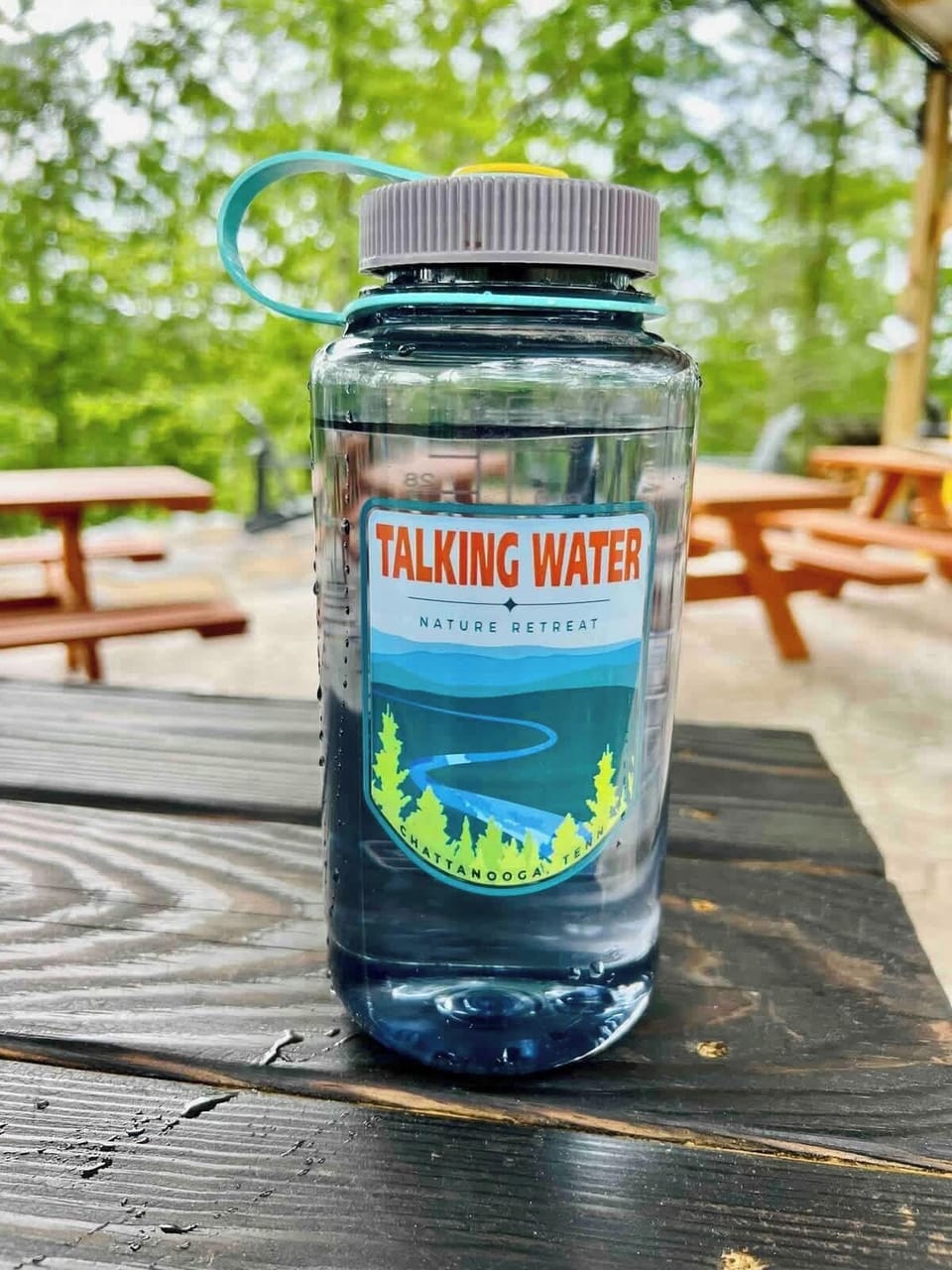 Waterbottles are available for purchase