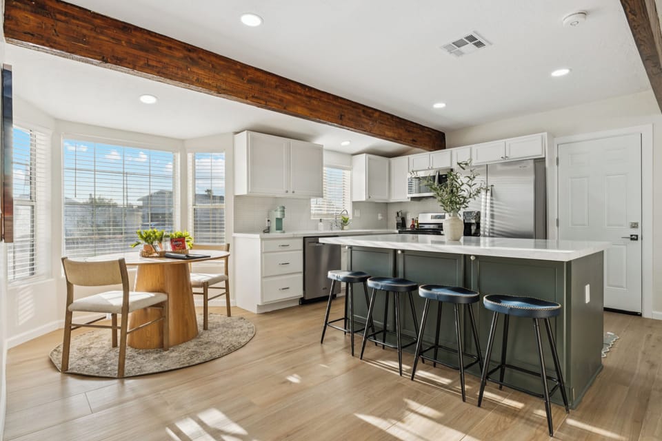 This fully remodeled high end kitchen comes with everything you'll need to save money by eating in verses dining out.