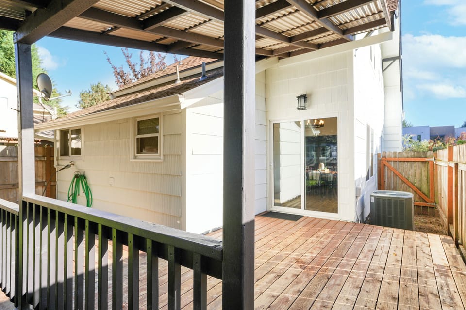 Covered patio.