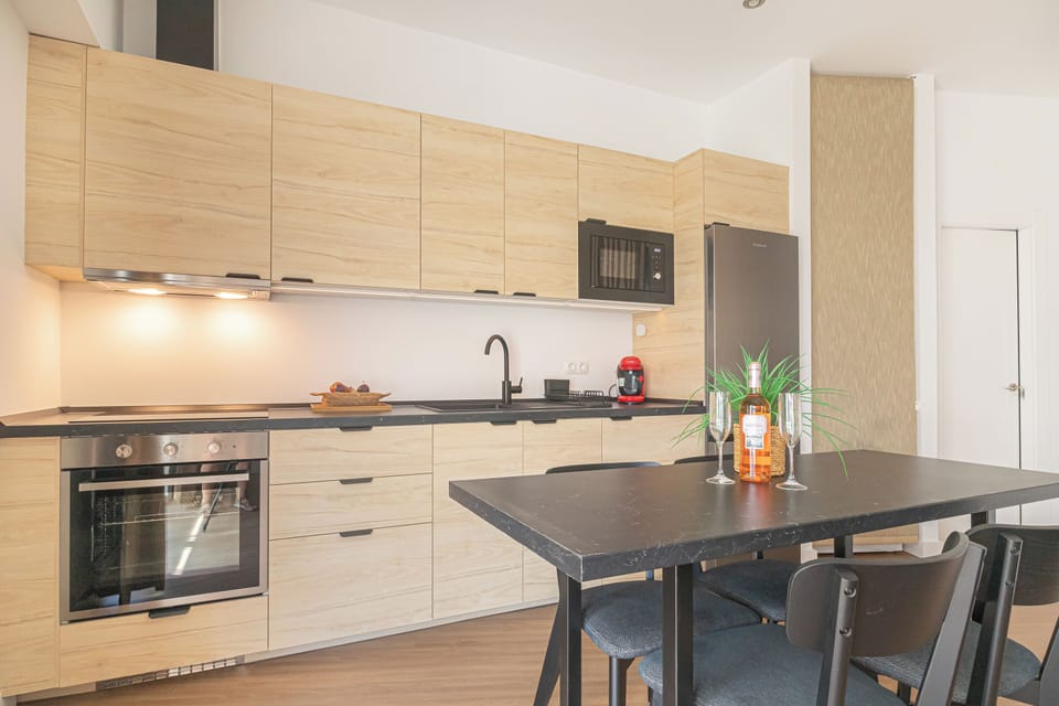 Kitchen and dining area