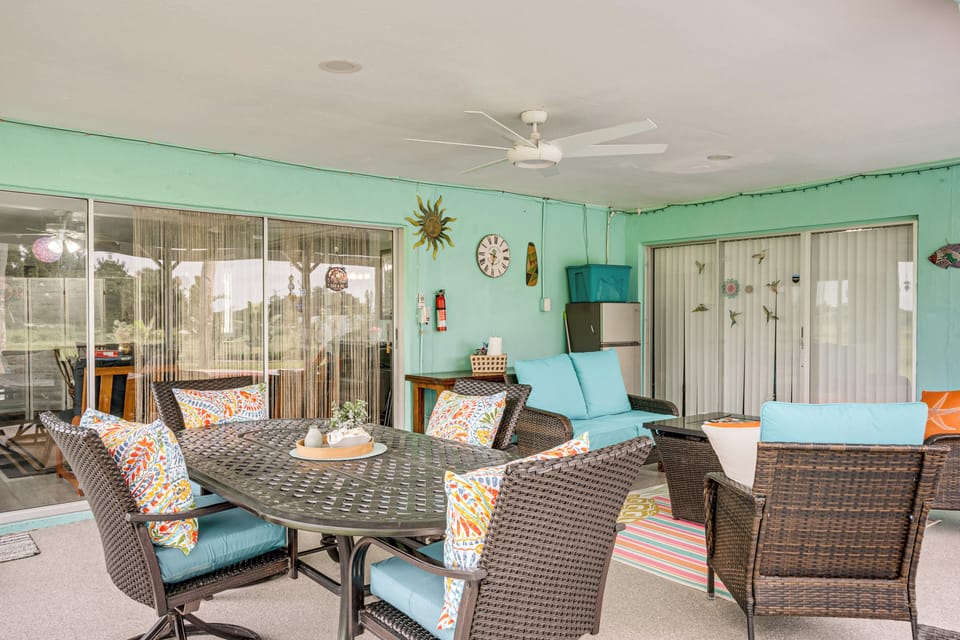 House Exterior | Furnished Lanai | Dining Area | Gas Grill