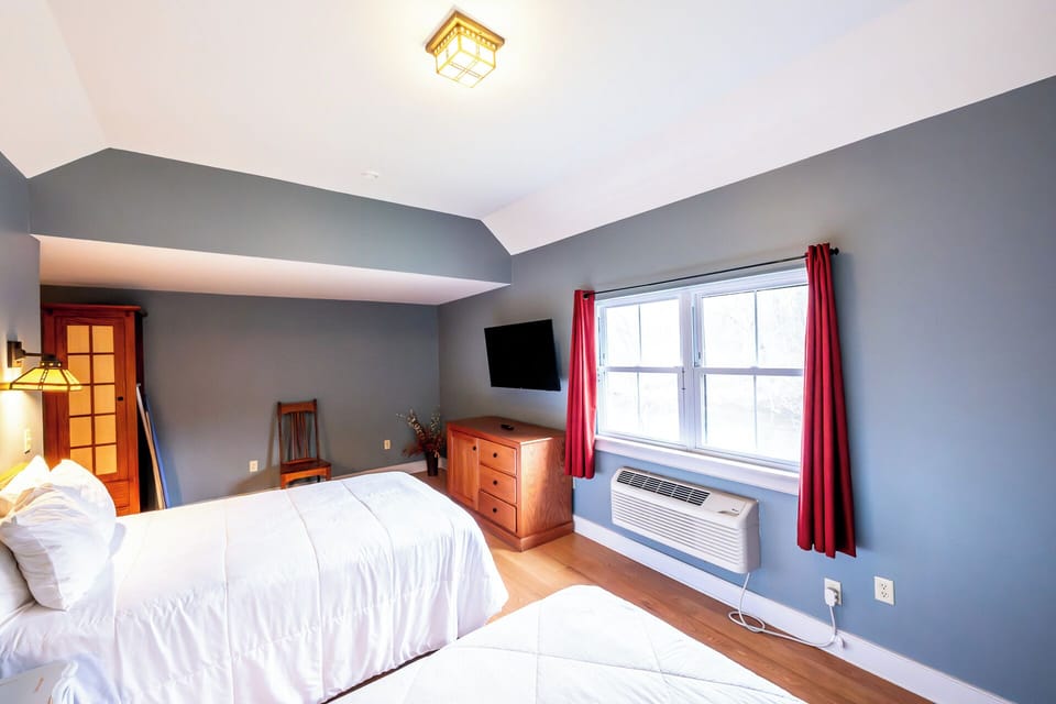 Wake up refreshed in a calm room with soft daylight.