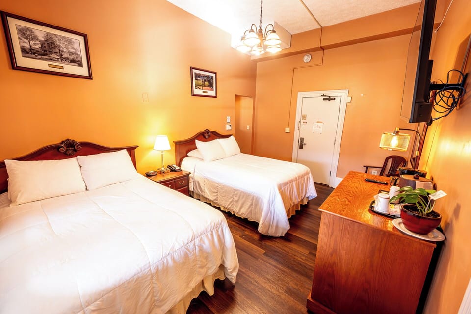 Enjoy extra space with two beds and convenient in-room setup.