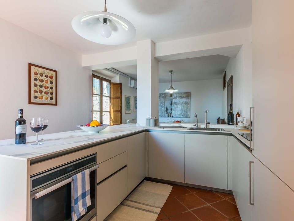 Kitchen, Countertop, Kitchen Appliance, Interior Design, Furniture, Cabinetry, Flooring, Major Appliance, Ceiling, Wood