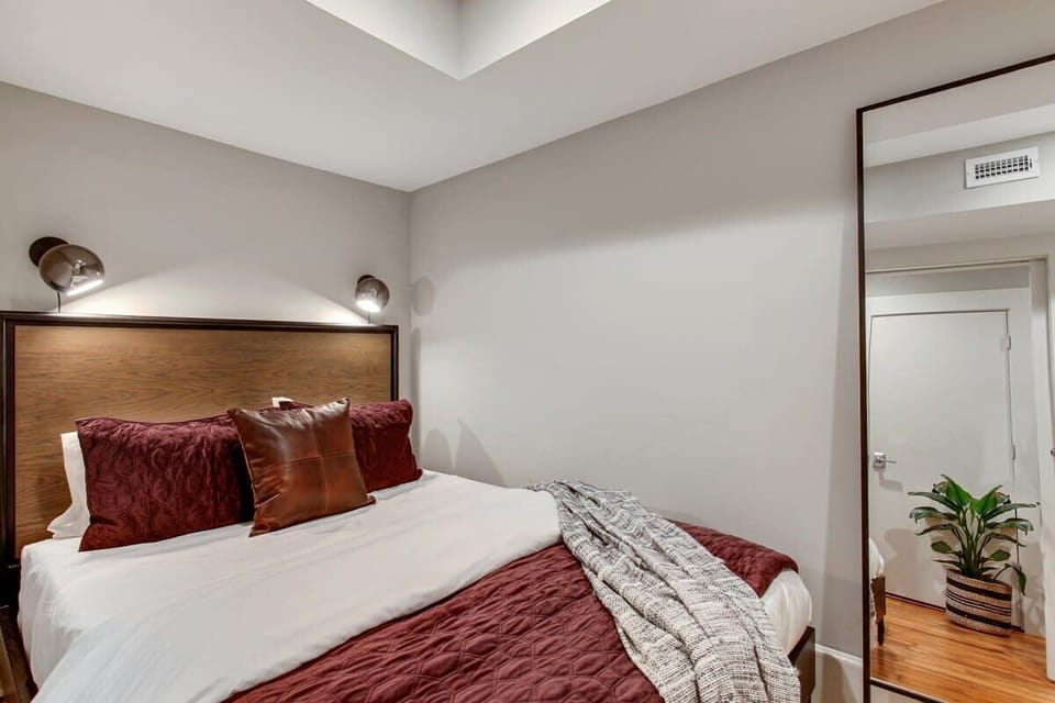 Bedroom 2 | Queen Bed with Natural Light | First Floor of Building — Unit on One Level
