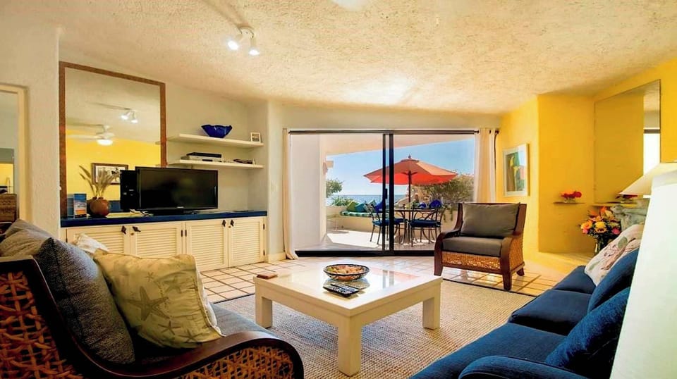 Spacious living area, perfect for unwinding after a beach day.