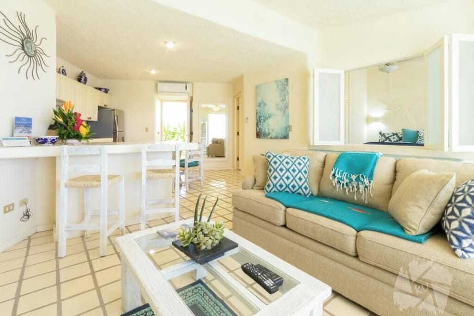 Living area perfect for unwinding after a day exploring Cabo.
