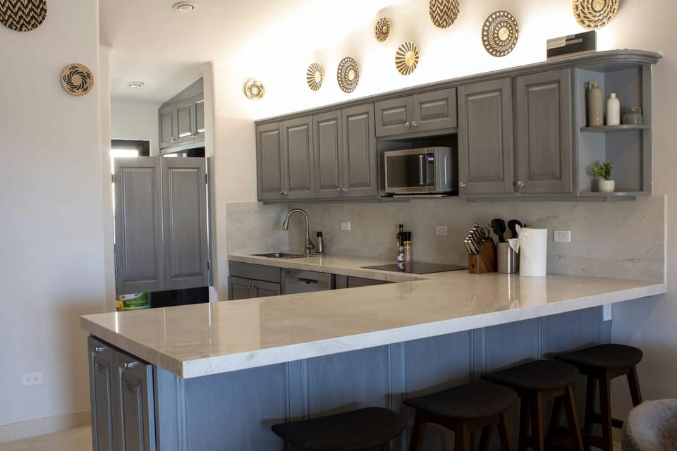 Cook like a chef in the fully equipped gourmet kitchen area.