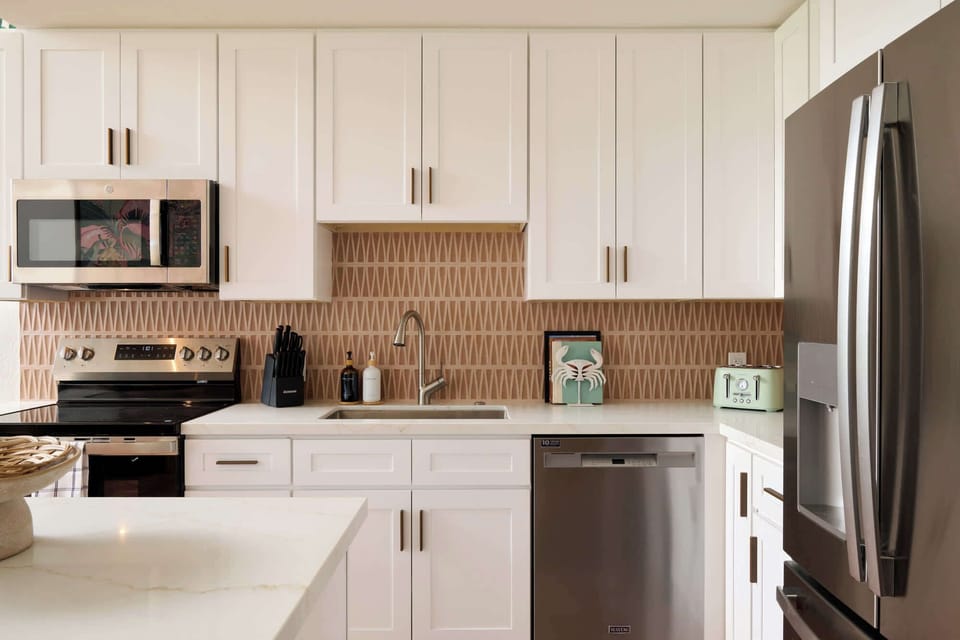 All new appliances. All new countertops, cabinets, backsplash, and more.