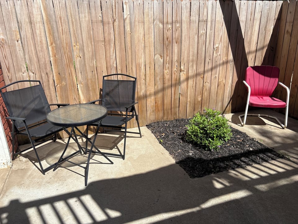 Outside patio area