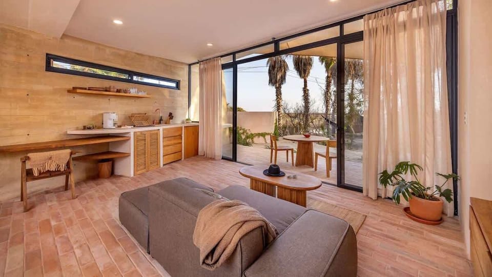 Living and kitchen