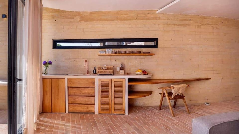 Kitchen and workspace