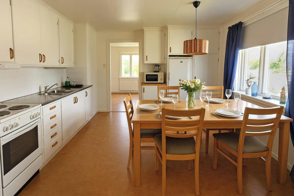 Kitchen and dining area