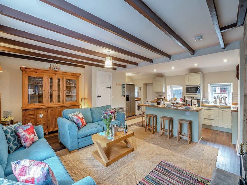 Open plan living space | The Old Cottage - Redstead Accomodation, Beadnell