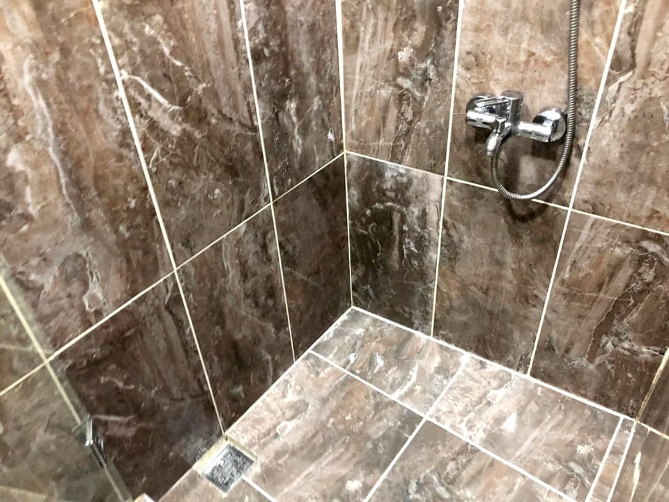 Deluxe Apartment | Bathroom | Shower, hair dryer, bidet, towels
