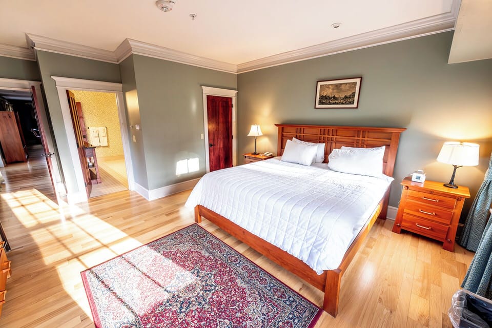 Stretch out comfortably with generous space around the bed.