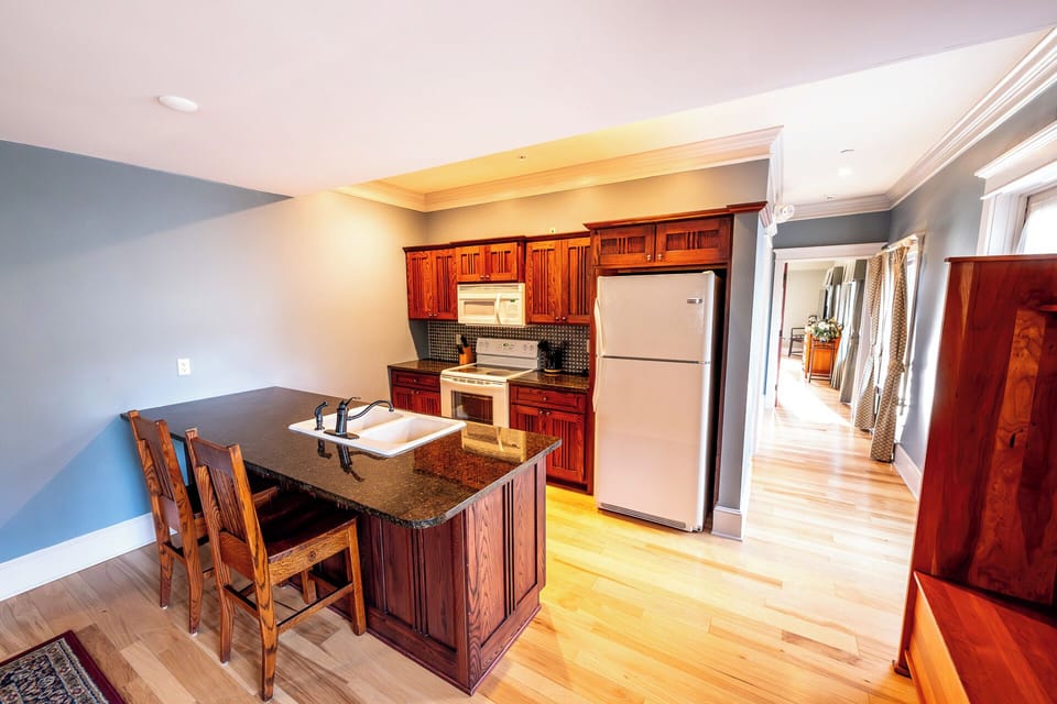 Cook together in the full kitchen with generous counter space.