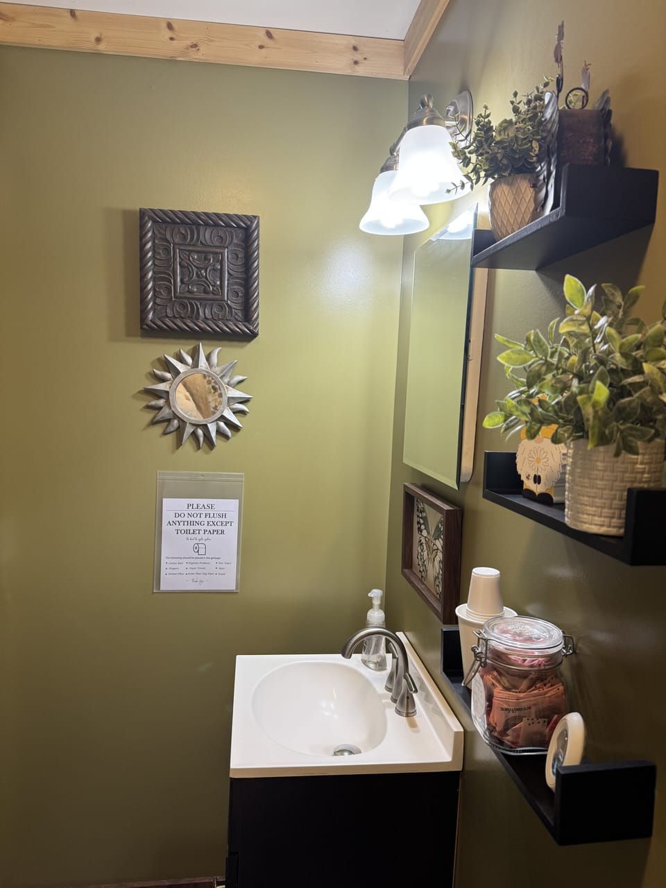 single bathroom