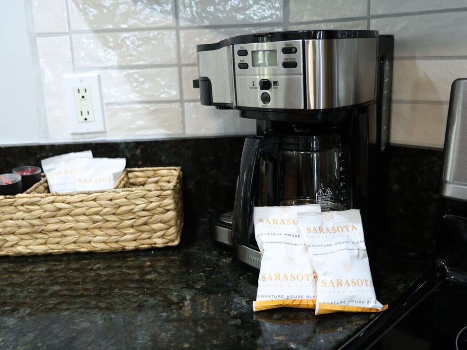 No better way to start your day than enjoying a hot cup of coffee out on the patio!