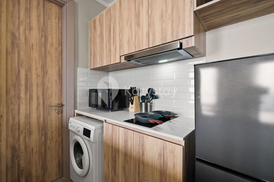 Apartment, 2 Bedrooms, City View | Private kitchen | Full-size fridge, microwave, stovetop, rice cooker