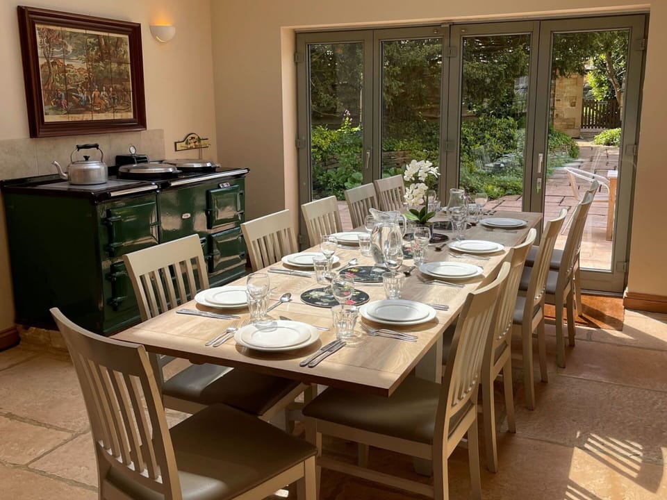 Furniture, Wood, Flooring, Dining Room, Kitchen & Dining Room Table, Table, Interior Design, Floor, Chair, Room