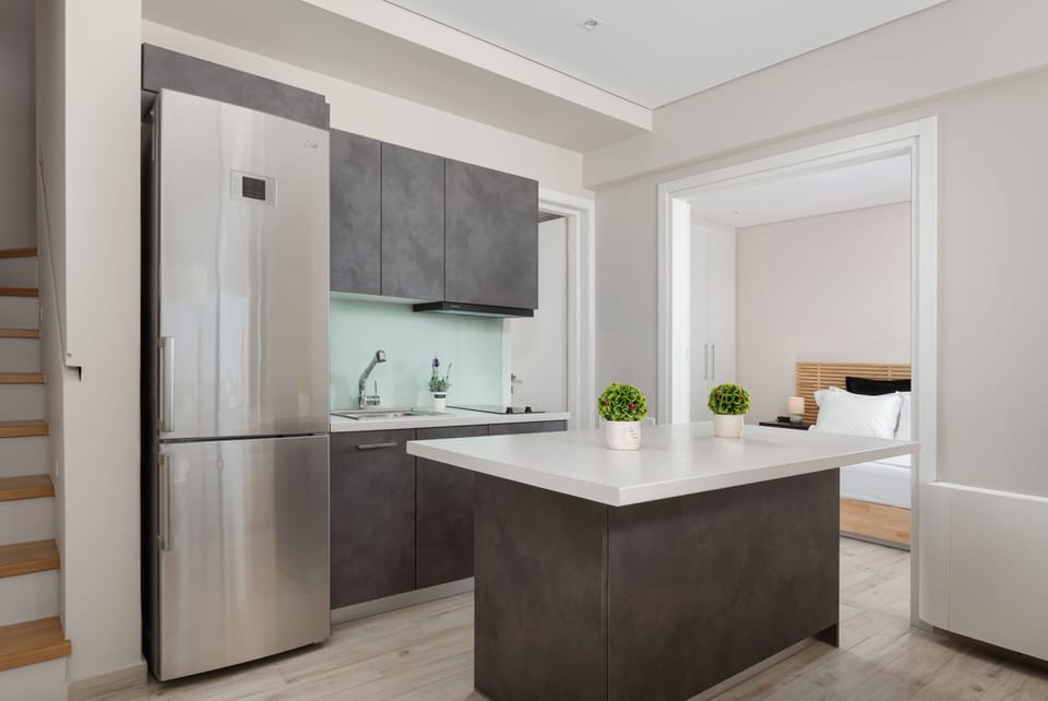 Luxury Villa, Sea View | Private kitchen | Full-size fridge, microwave, oven, stovetop