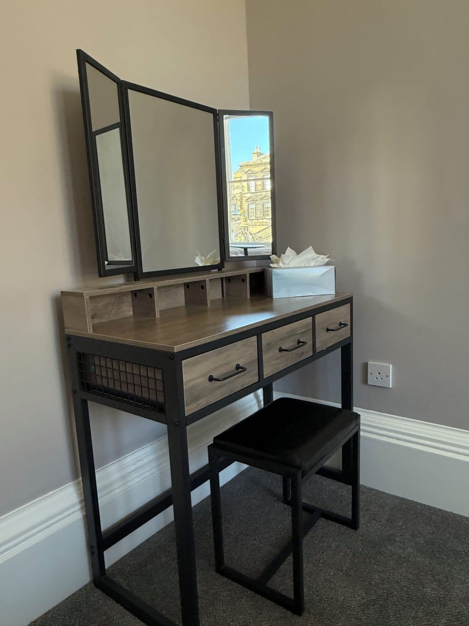 Hypo-allergenic bedding, iron/ironing board, bed sheets