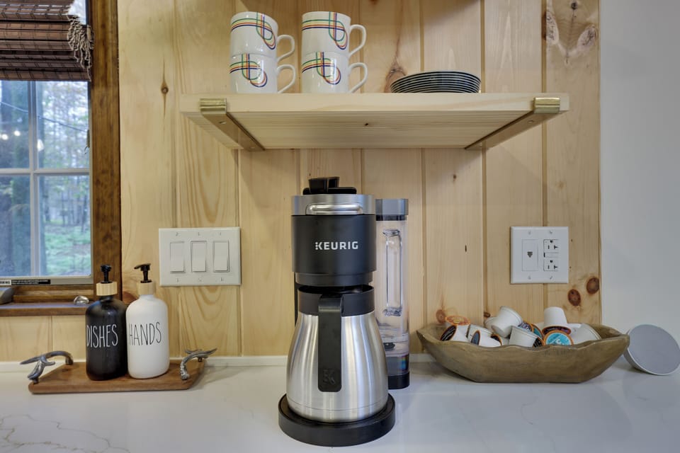 Free coffee station for easy vacation mornings.