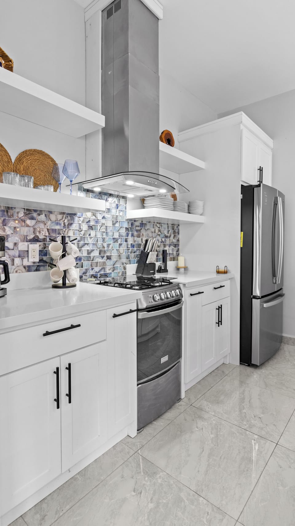 Full private kitchen in each Casita