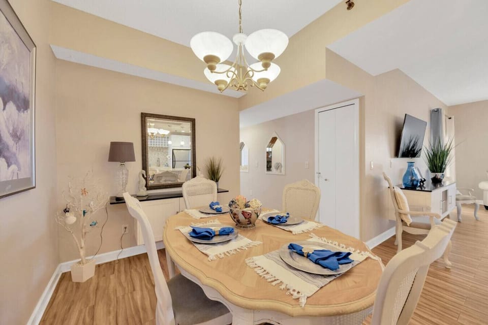 Dining table for four.