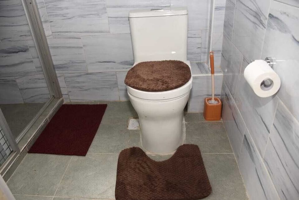 Towels, soap, toilet paper